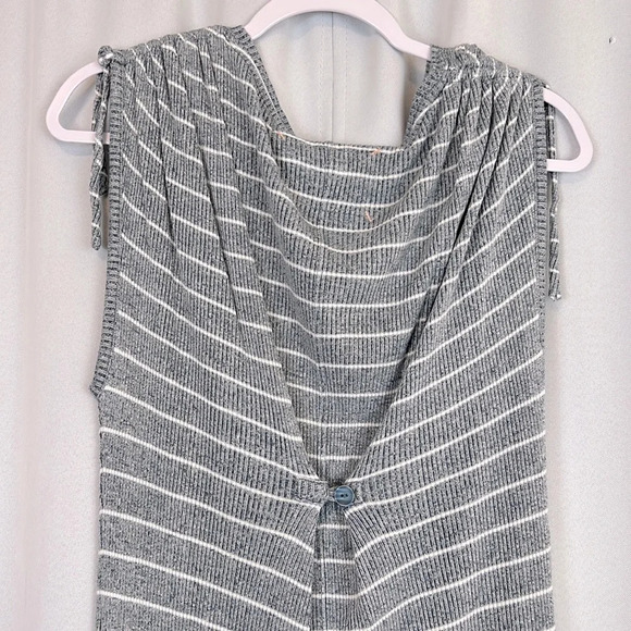 Anthropologie Saturday Sunday Ribbed Stripe High-low Hem Dress Size S - Picture 6 of 8